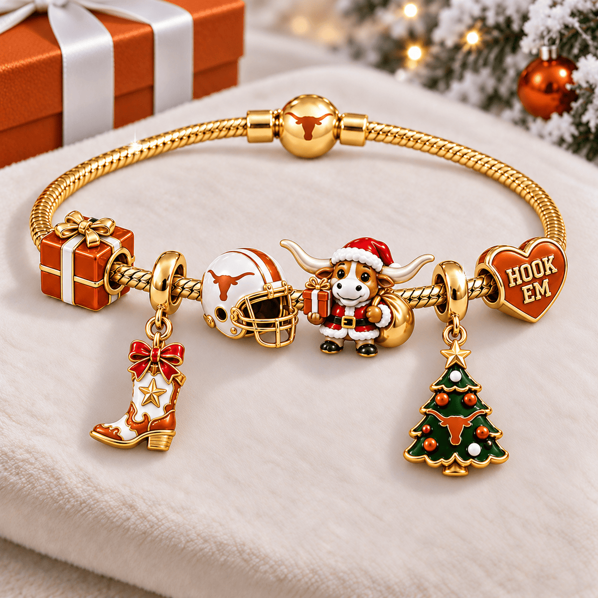 TLH Gold Charm Bracelet Set TTTT
