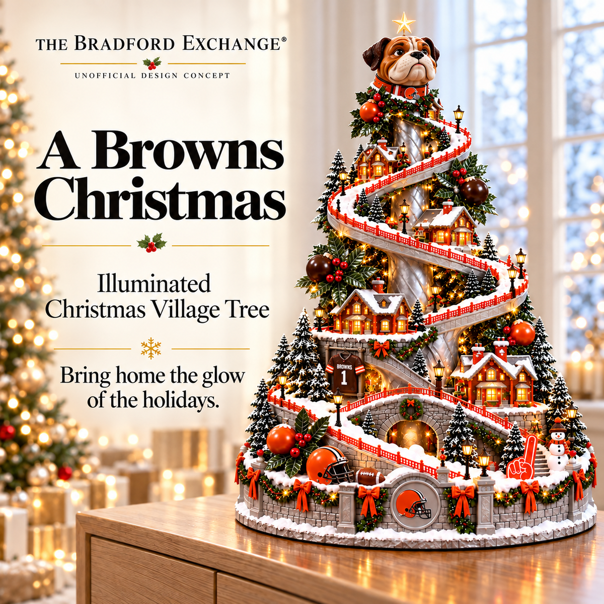 CLVB Christmas Village Tree DNBN