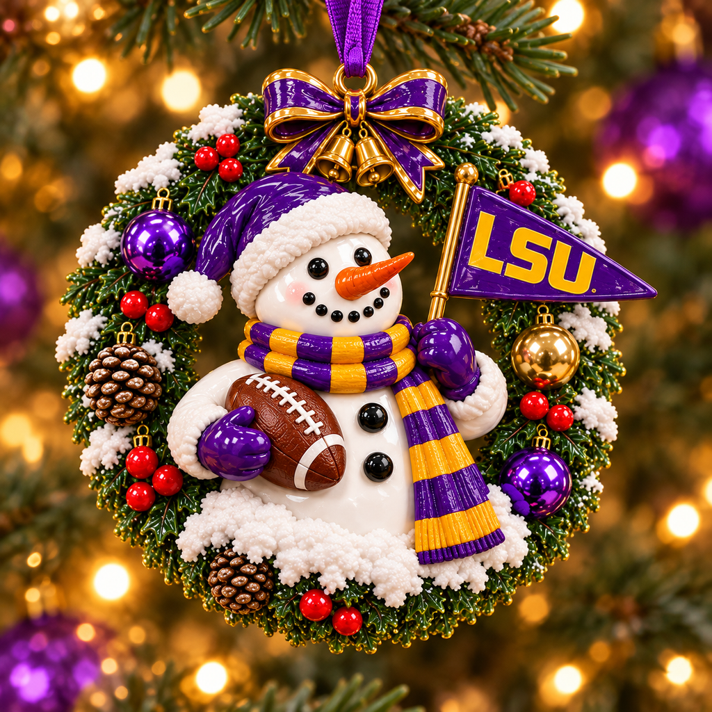 LSU Special Christmas Tree Ornament TTTT