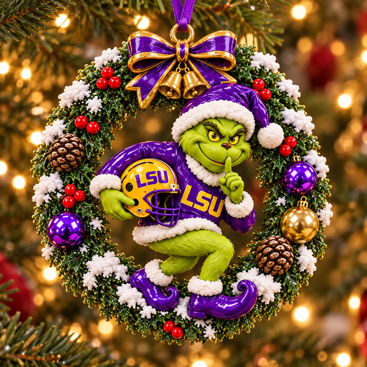 LSU Special Christmas Tree Ornament TTTT