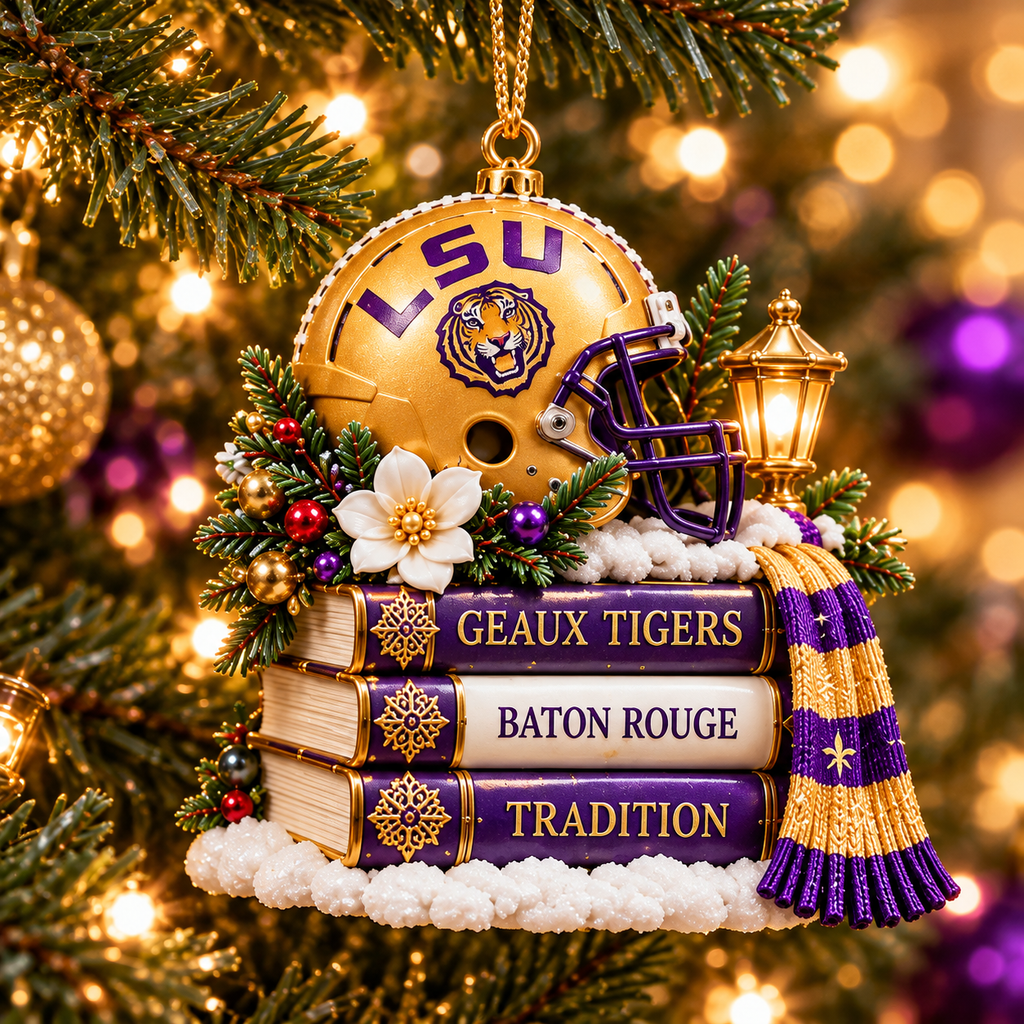 LSU Premium Christmas Keepsake Collection NTNA