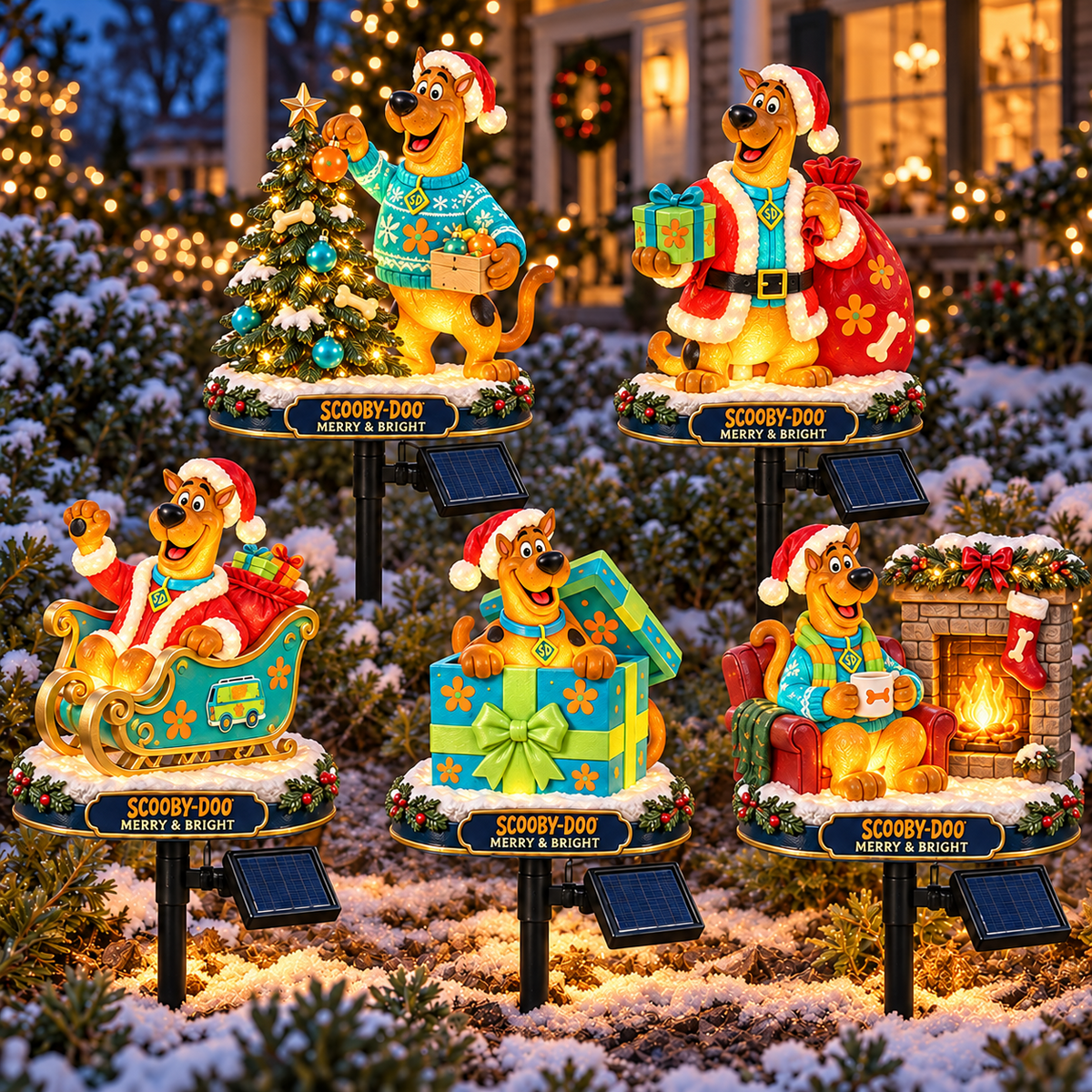 SCBD PREMIUM CHRISTMAS SOLAR GARDEN LIGHTS SET HQH