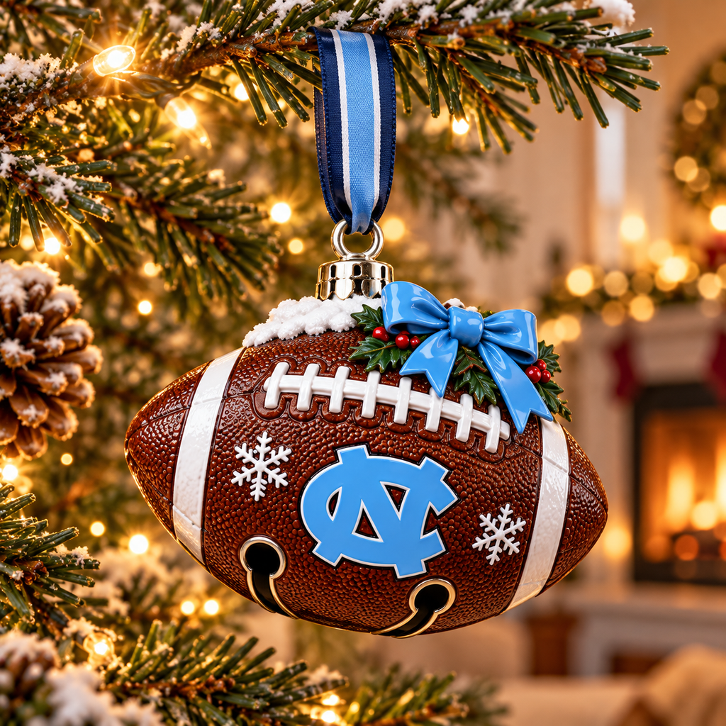 Premium UNC Christmas Bell Ornament TTMH
