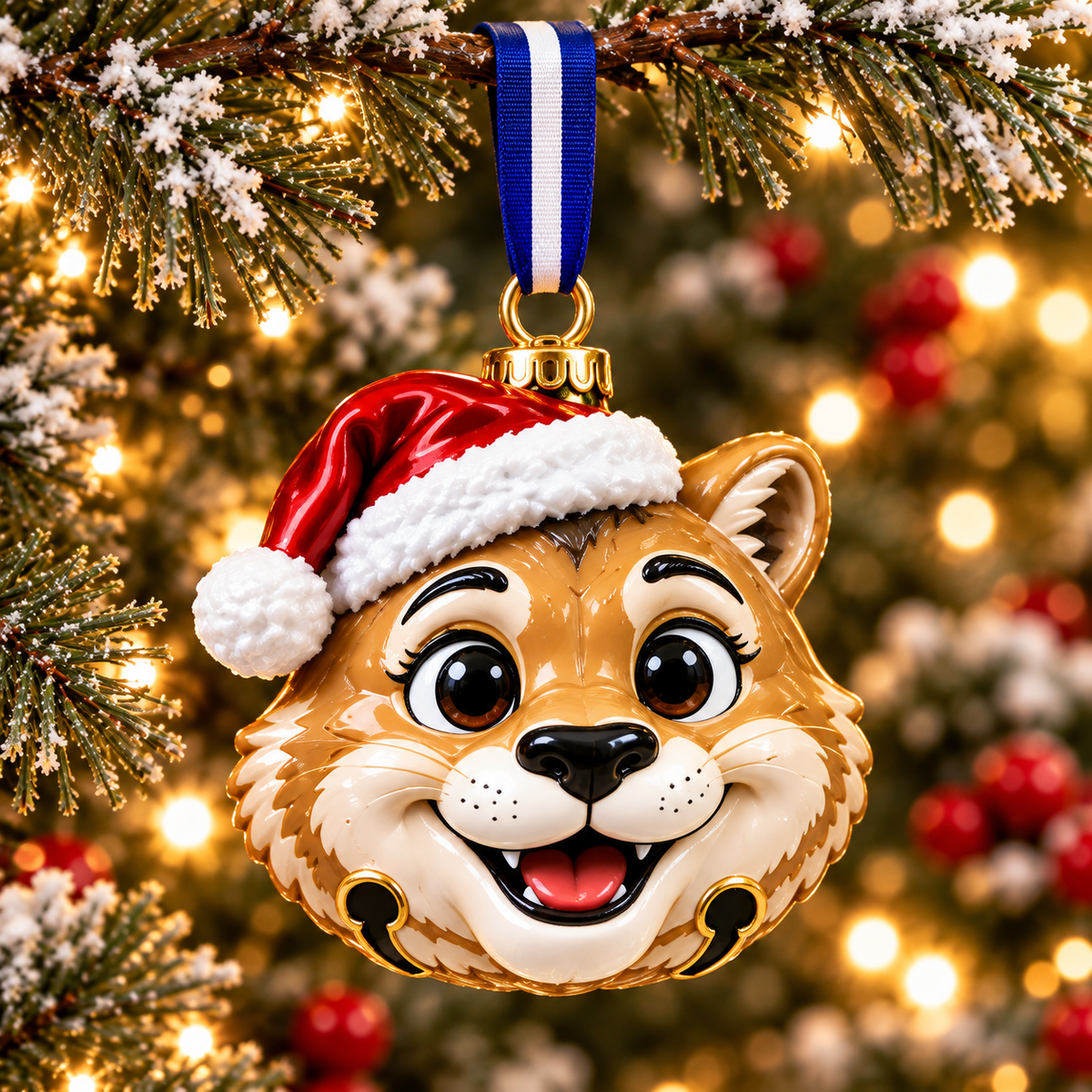 Premium BYU Christmas Bell Ornament PVNA