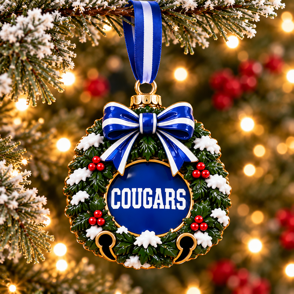 Premium BYU Christmas Bell Ornament PVNA