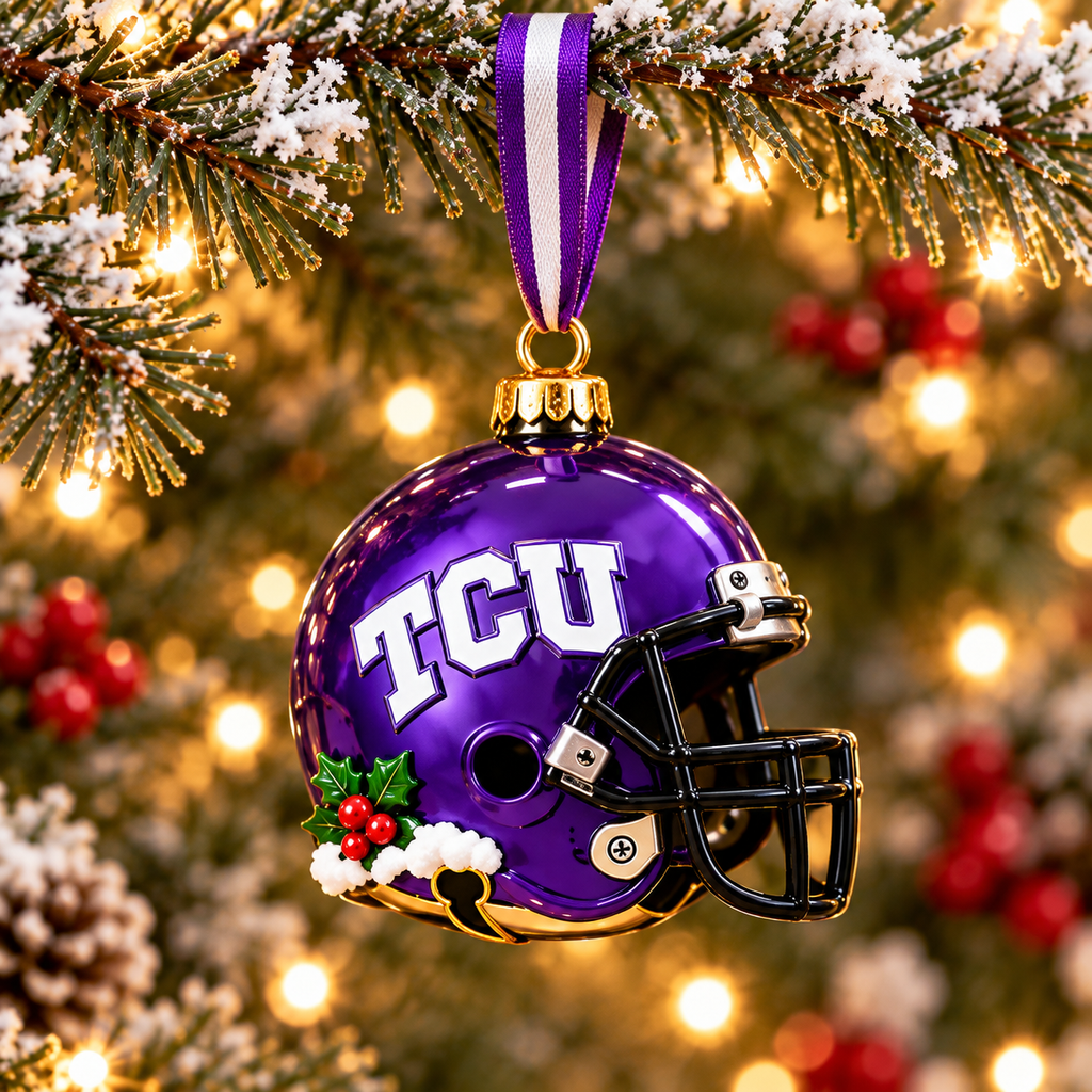 Premium TCU Christmas Bell Ornament PVNA