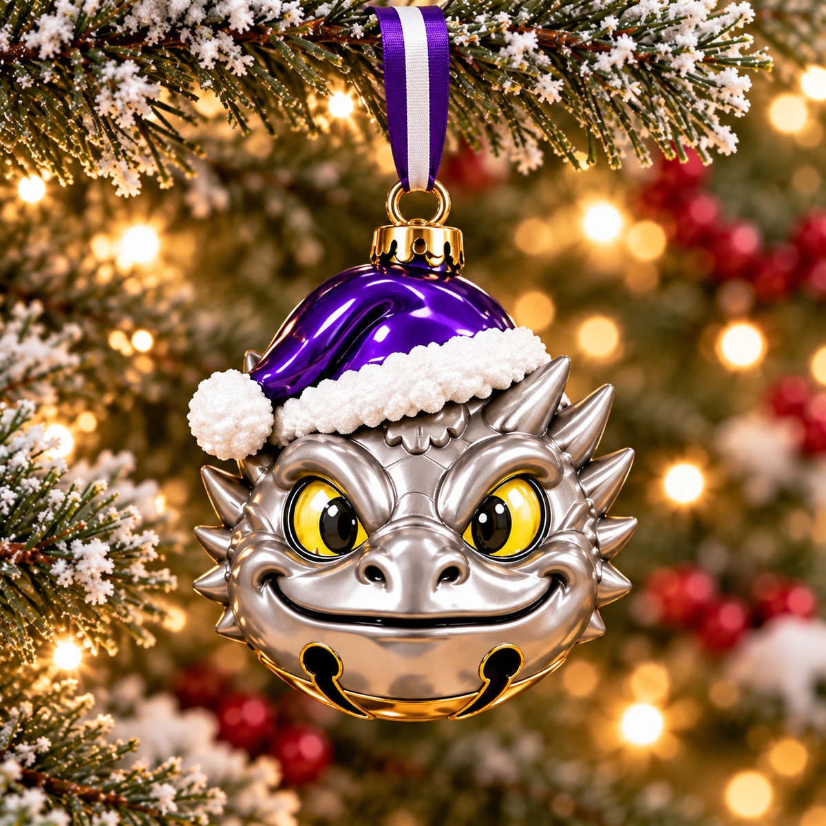 Premium TCU Christmas Bell Ornament PVNA
