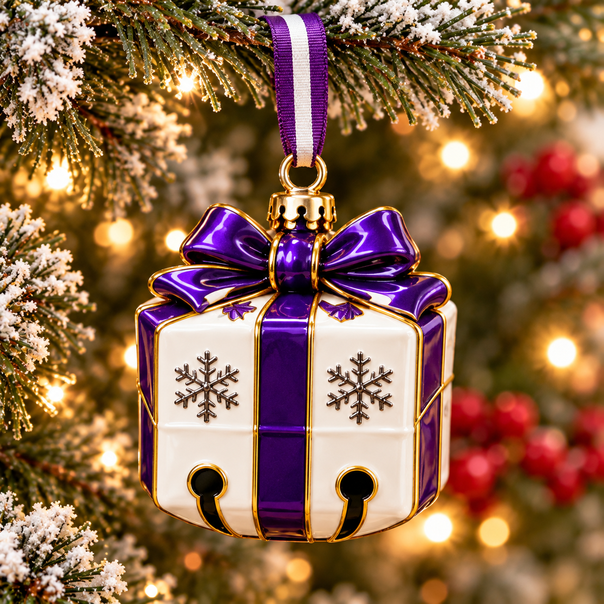 Premium TCU Christmas Bell Ornament PVNA