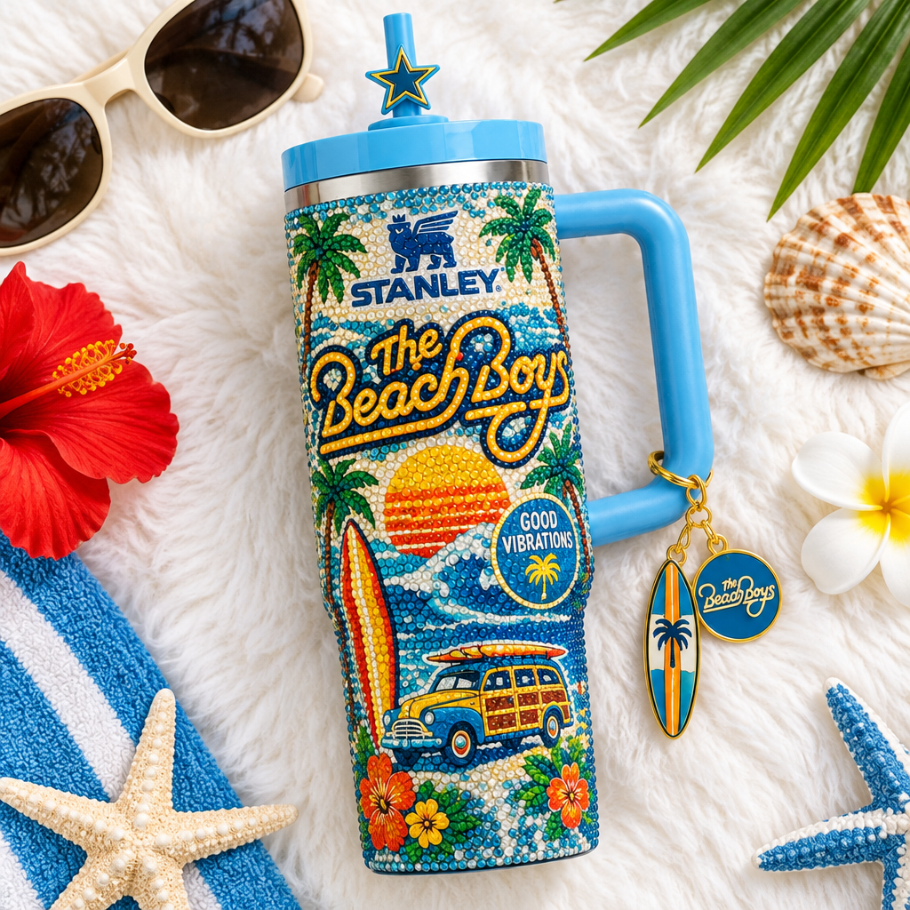 The Beach Boys 40oz Tumbler With Handle TTNL