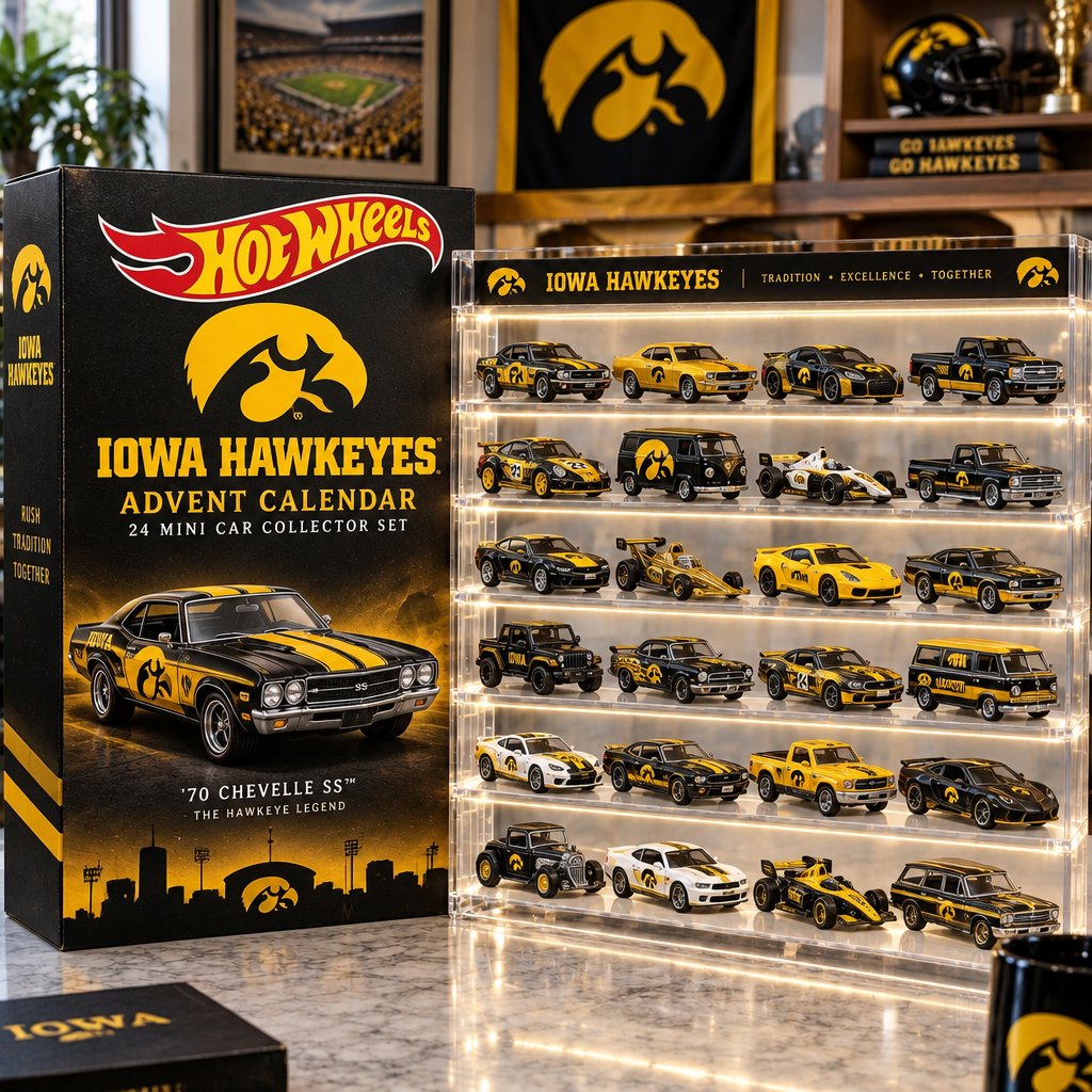 Iowa Hawkeyes Premium Mini Car Advent Calendar